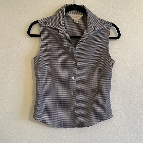 Gingham Button Up Blouse - Picture 2 of 5